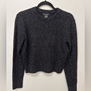 Club Monaco Charcoal Knit Cropped Sweater, Like New, Small